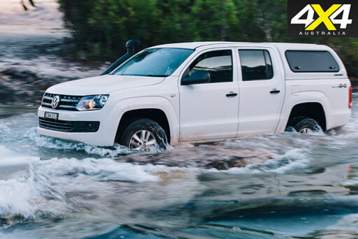 Volkswagen amarok driving through water