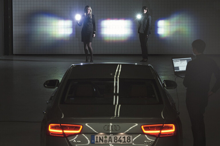 Audi Matrix LED headlight technology being tested