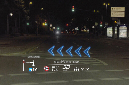 Mercedes S-Class augmented reality
