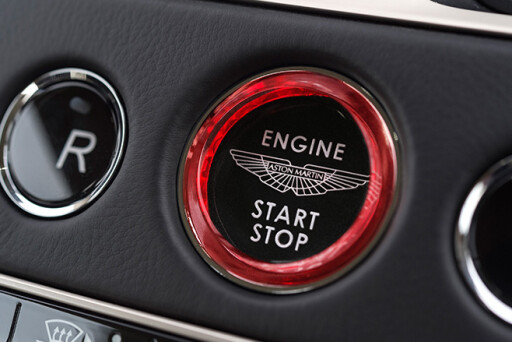 Aston Martin engine start button