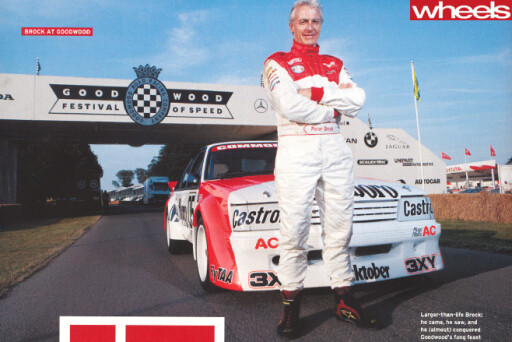 Peter -Brock -standing -out -front -of -HDT-Goodwood -Festival -of -Speed