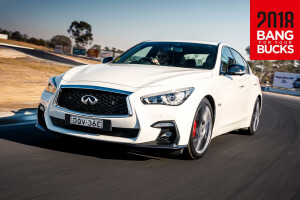 2018 Infiniti Q50 Red Sport track review