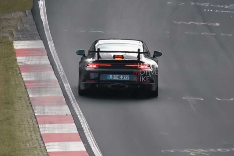 Porsche 992 911 Testing Nurburgring Taillights Jpg