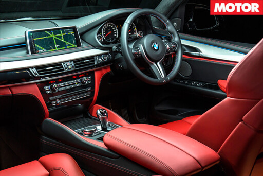 BMW X5M interior