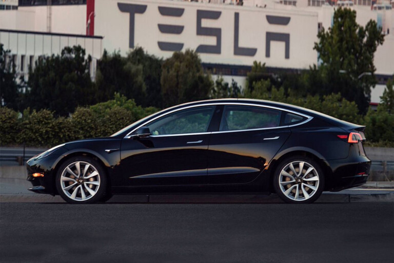 Tesla Model 3 breaks cover in production trim