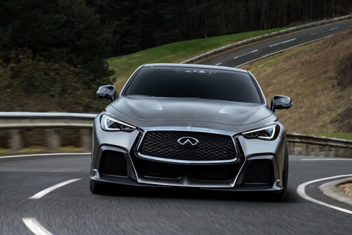 2017 Infiniti Q60 Project Black S Concept driving front
