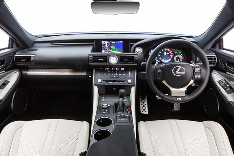 Lexus RC F interior Dashboard