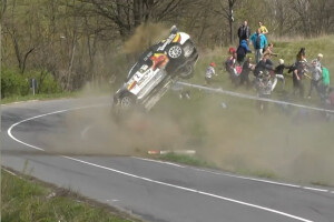 Rally crashes