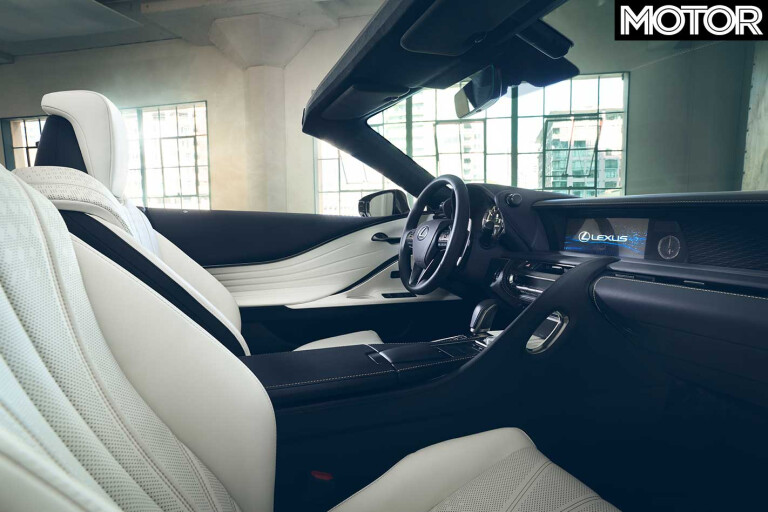 2019 Detroit Auto Show Lexus LC Convertible Concept Interior Jpg