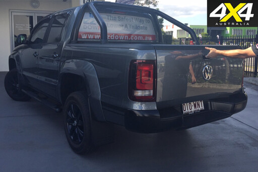 Vw amarok with tailgate closed