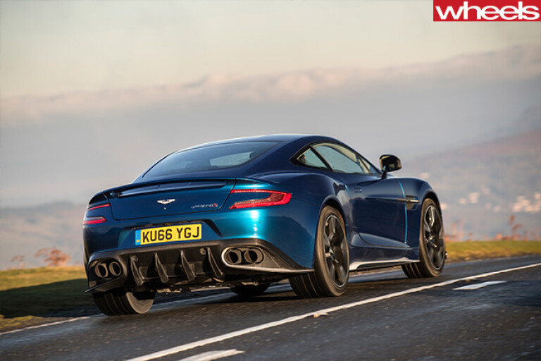 Aston -Martin -Vanquish -S-Rear -side -blue -driving