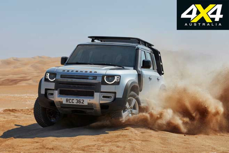 2020 Land Rover Defender Sand Driving Jpg