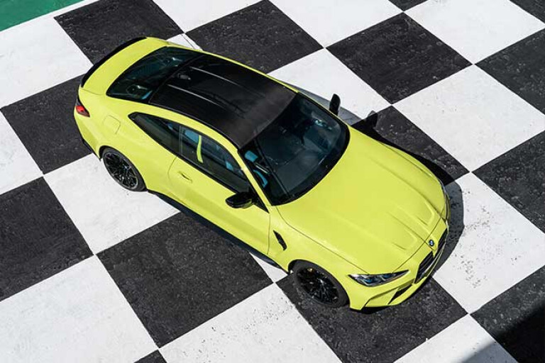 2021 BMW M4 Competition has a carbon fibre roof as standard.