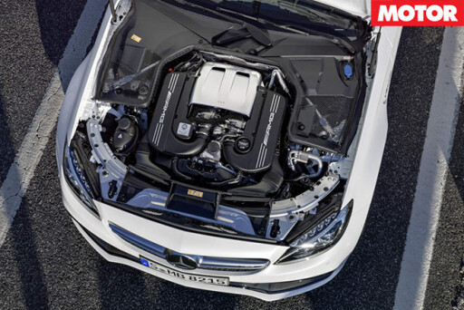 Mercedes-AMG C63 cabriolet engine