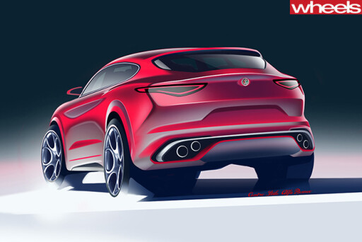 Alfa -Romeo -Stelvio -rear -side -drawing