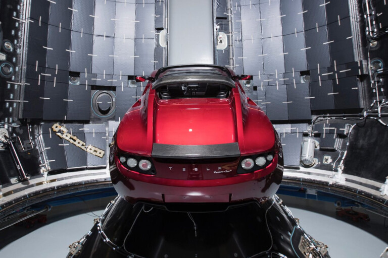 Elon Musk sends Tesla Roadster into space