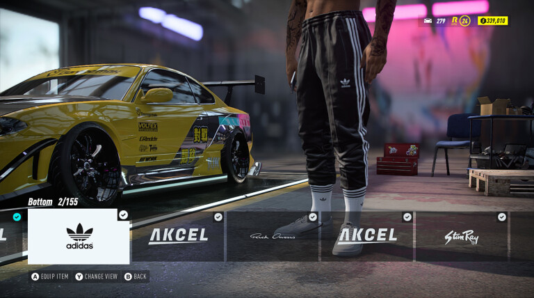 Need For Speed Heat clothing