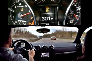 Audi TT RS top speed autobahn run main