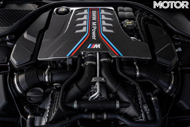 BMW M8 Gran Coupe engine bay