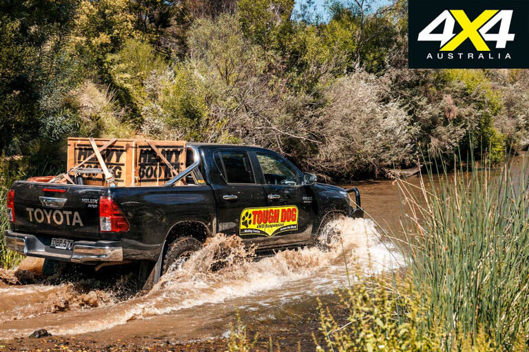 Tough Dog Toyota Hilux Review River Crossing Jpg