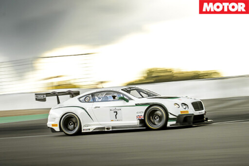 Bentley GT3 racetrack