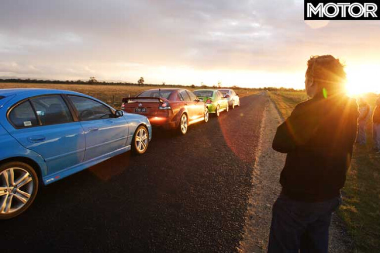 2006 Holden VE Commodore SS SS V Ford Falcon XR 8 XR 6 T Comparison Road Test Jpg