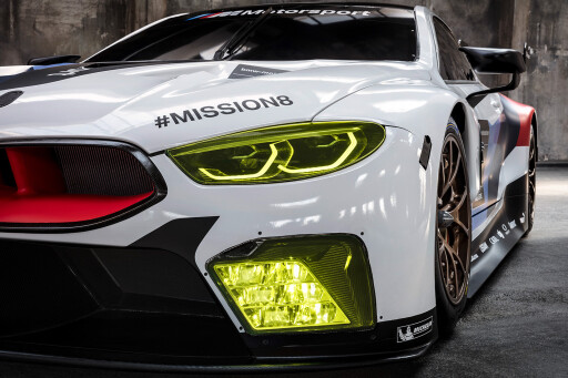 BMW M8 GTE headlights