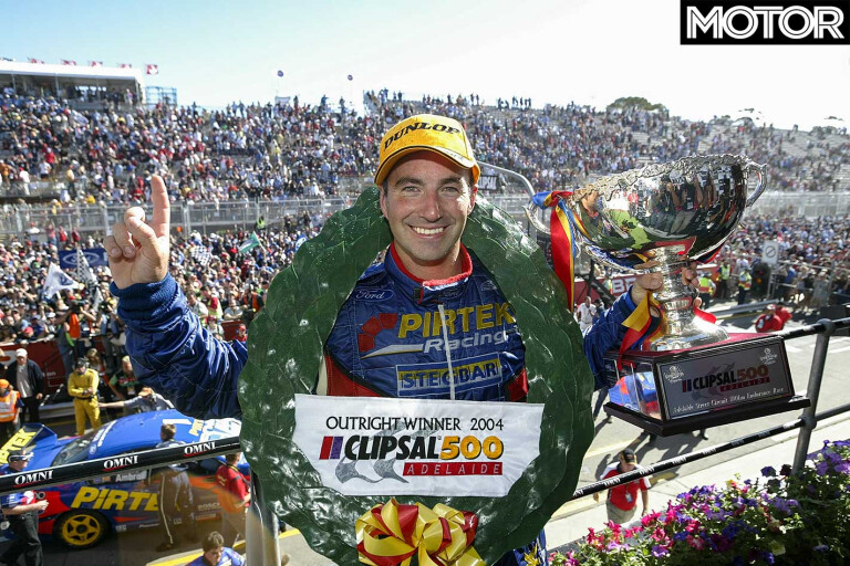Marcos Ambrose On The Podium In Adelaide 2004 Jpg