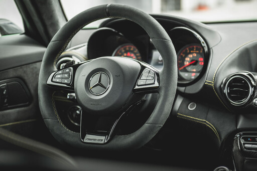 Mercedes AMG GT R steering wheel