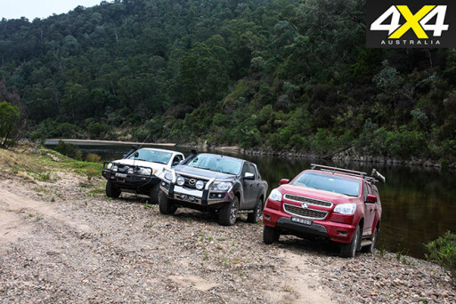 Cars parked near the river