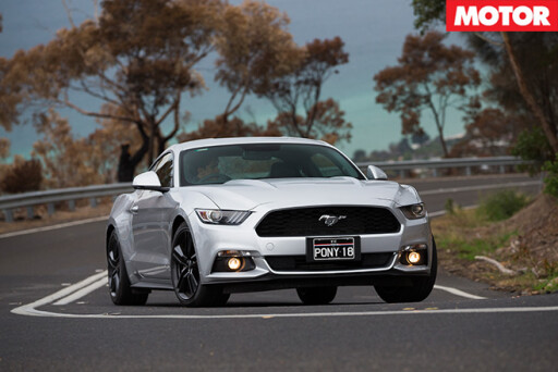 2016 Ford Mustang Ecoboost front driving