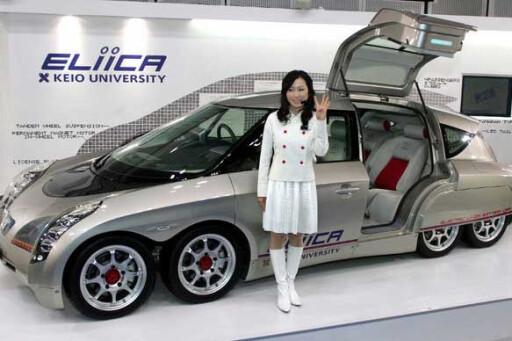 Eight-wheeled electric car