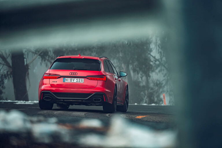 2020 Audi RS6 rear driving