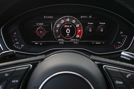 2017 Audi RS5 dashboard