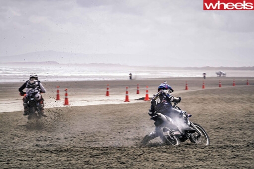 Motorbike -riders -dirt