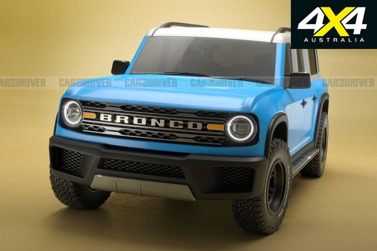 Ford Bronco rendering by Car and Driver magazine