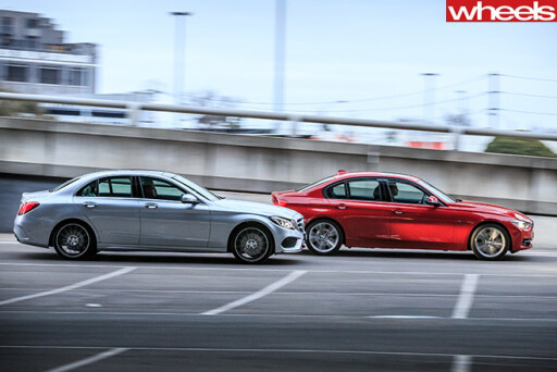 BMW-3-Series -and -Mercedes -C-Class -side