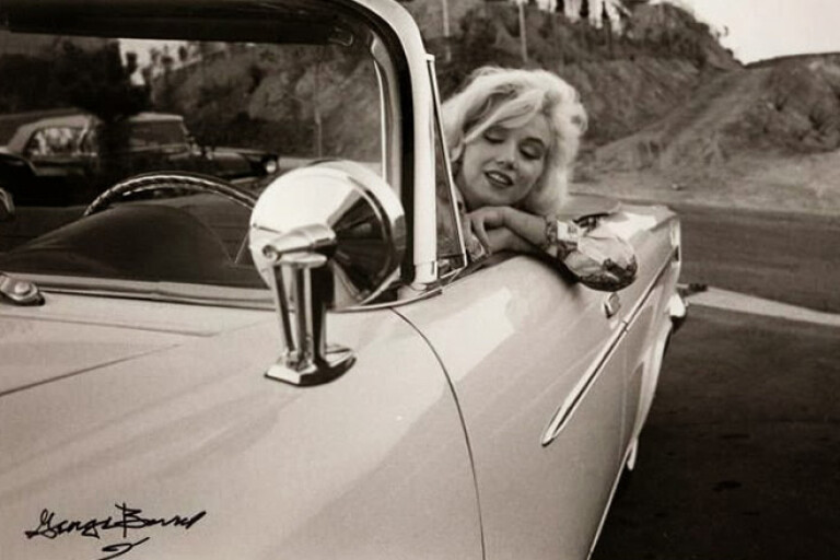 Marilyn Monroe in Chrysler Convertible