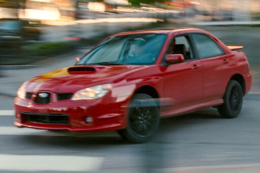 Baby Drivers Subaru WRX getaway scene