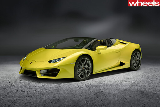 Lamborghini -Huracan -Spyder -front -side
