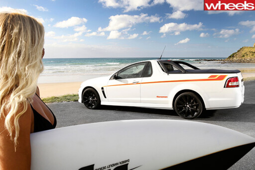 Holden -Club Sport -R8-at -beach-
