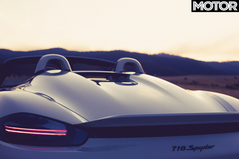 Porsche 718 Spyder rear