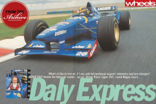 1996-Ligier -JS41-F1-sports -car -driving -front
