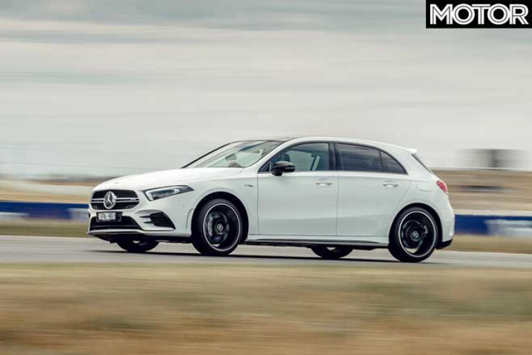 Performance Car Of The Year 2020 Track Test Mercedes AMG A 35 The Bend Jpg