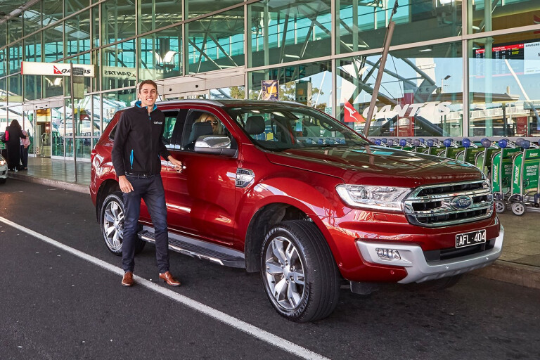 Carhood founder with Ford Everest
