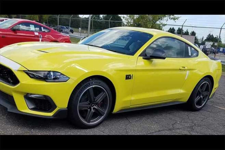 Right-hand drive 2021 Ford Mustang Mach 1 spotted for Australia.