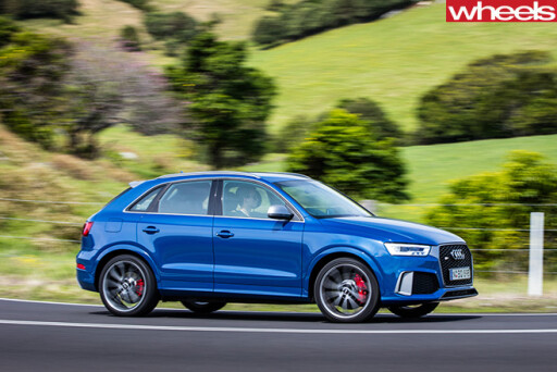 Audi -RS-Q3-quattro -driving -side