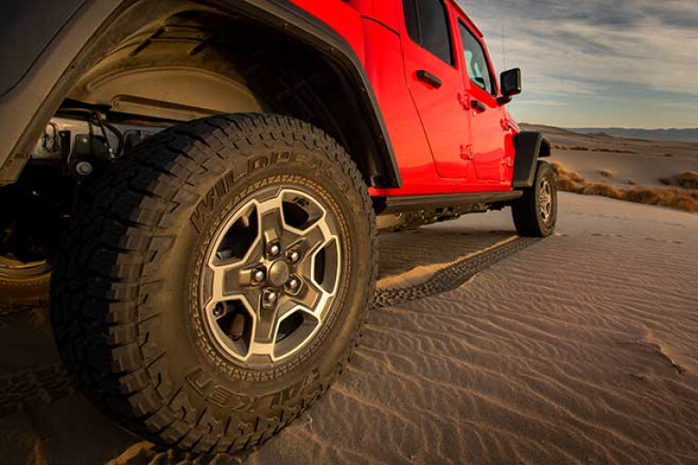 Jeep Gladiator Mojave sand dunes