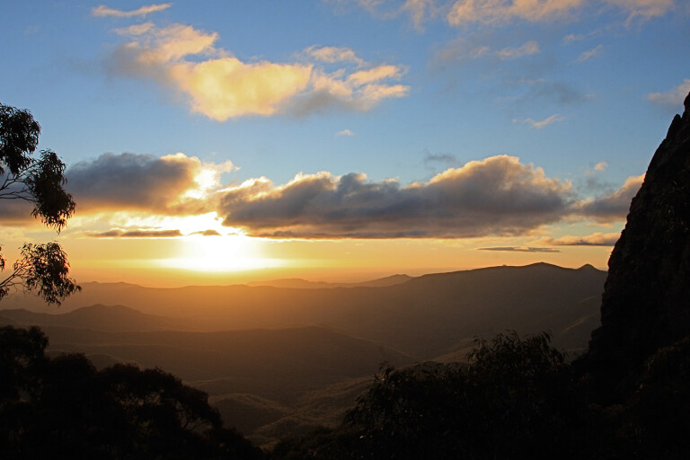 Mount Kaputar NSW sunset