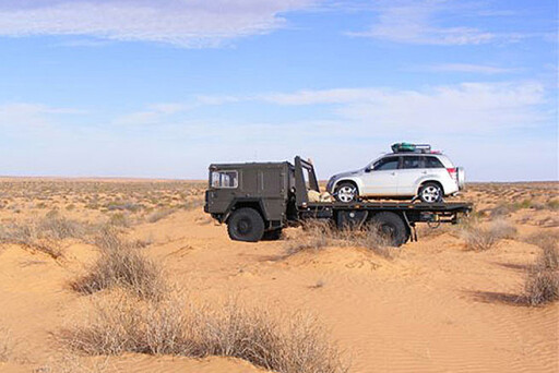 towing in the desert
